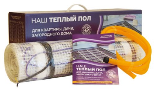 Теплый пол под плитку двухжильный "НАШ теплый пол" МТТЭ-4,0м2 (0,5х8,0м) 640Вт картинка